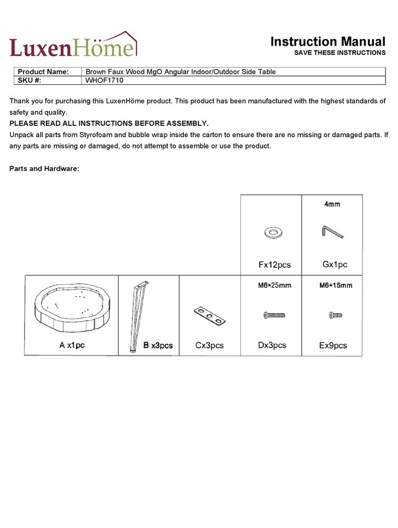 LuxenHome WHOF1710 User manual