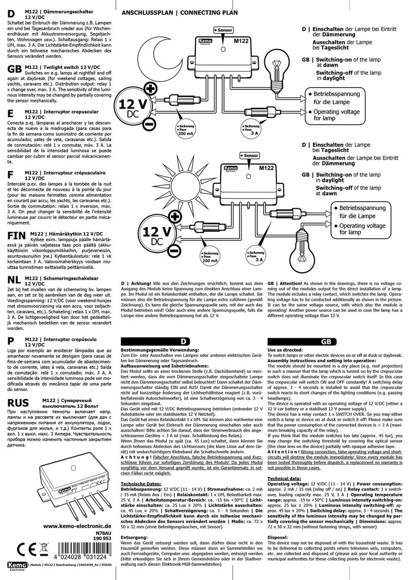 Kemo M122 manual