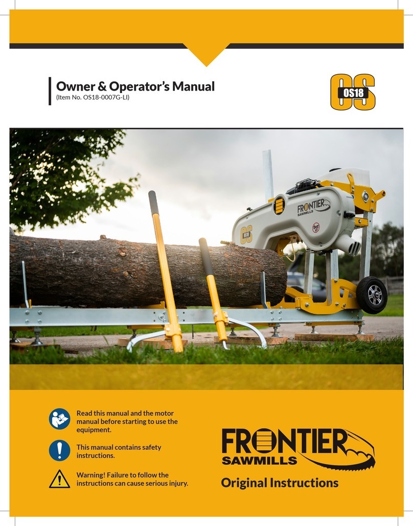 Frontier OS18-0007G-LI Owner's/operator's manual