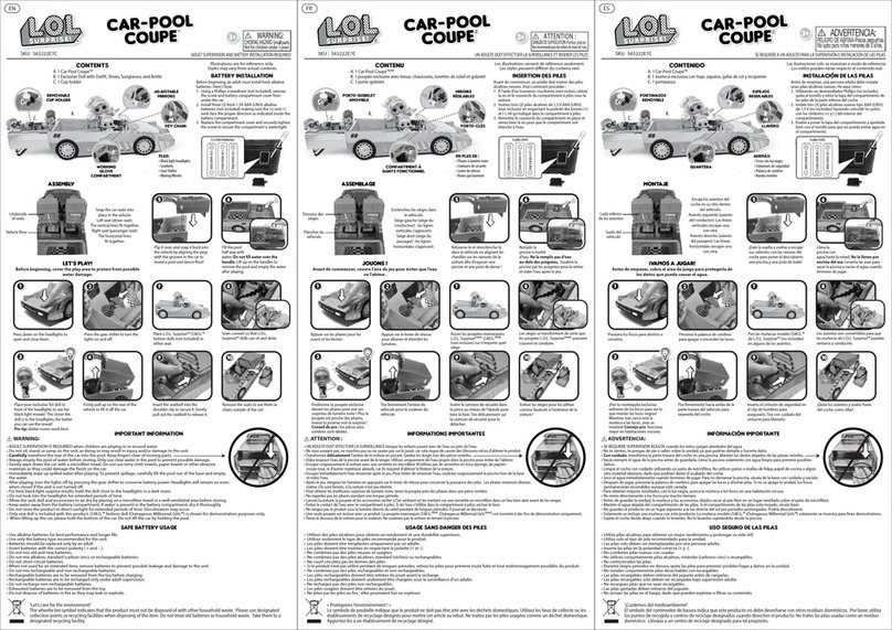 L.O.L. Surprise! CAR-POOL-COUPE 565222E7C quick start guide