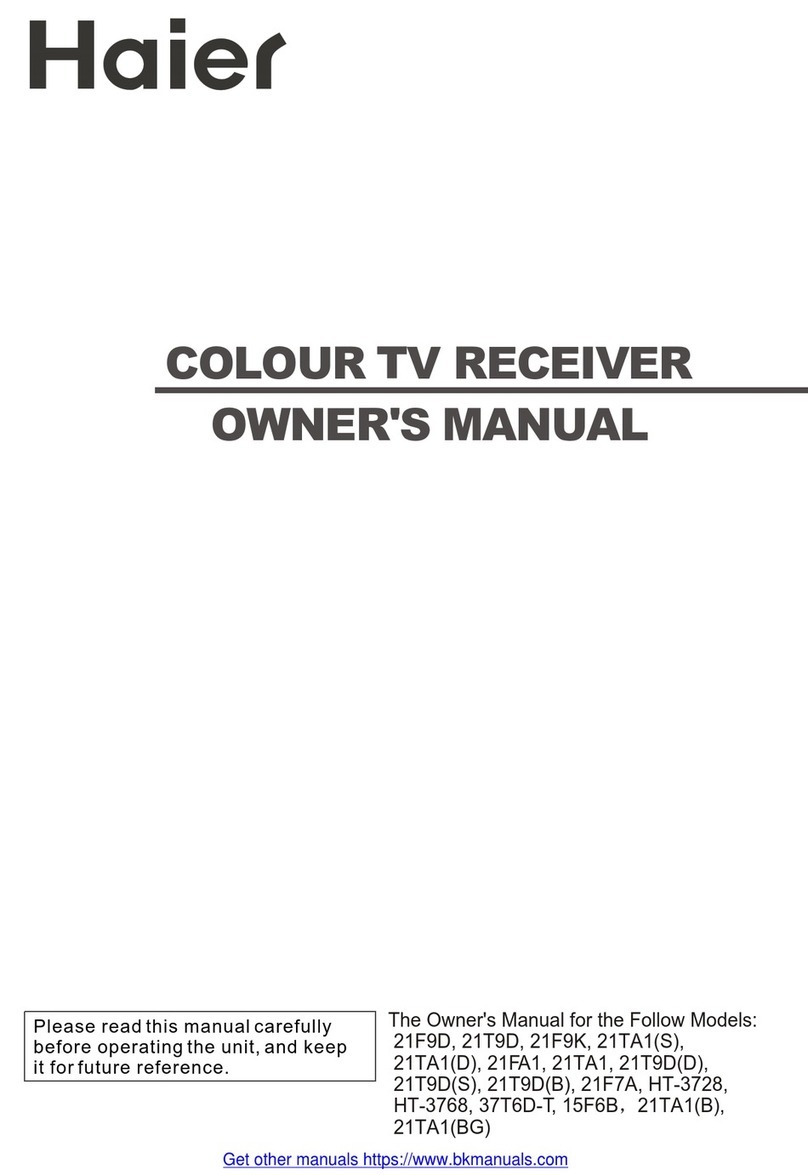Haier 21F9D owner's manual