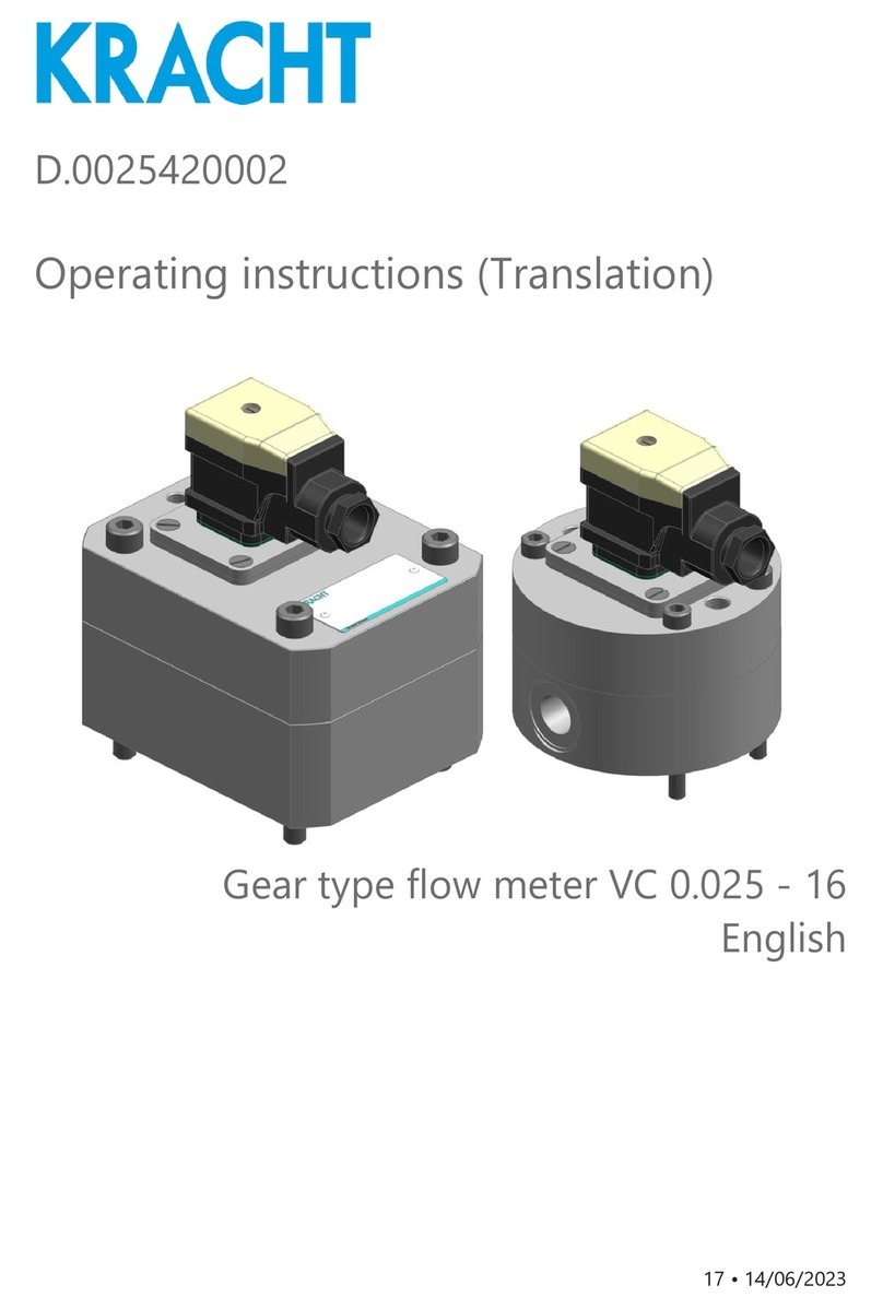 Kracht VC 0.025-16 operating instructions Kracht VC 0.025-16 operating instructions