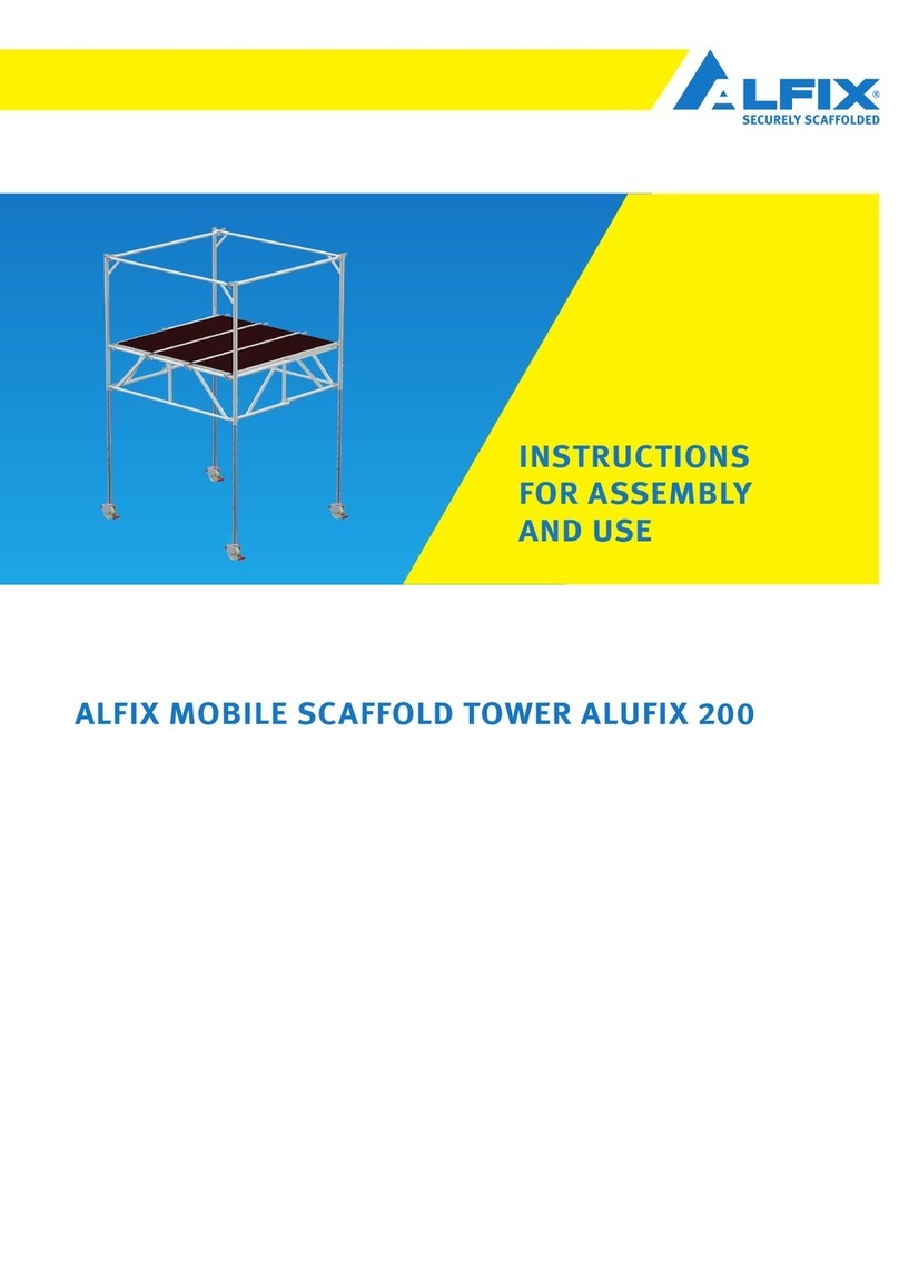 ALFIX MOBILE SCAFFOLD TOWER ALUFIX 200 Instructions for assembly and use