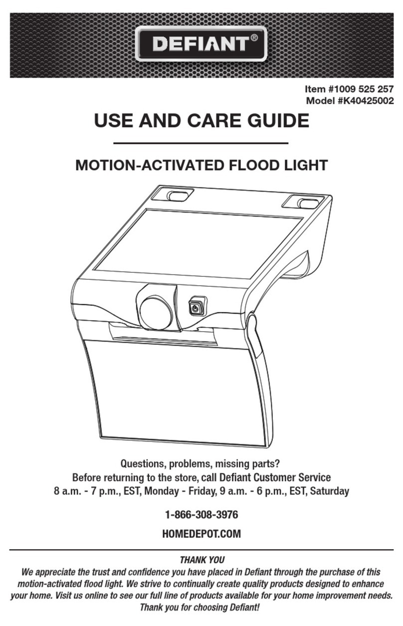 Defiant K40425002 Use and care guide Defiant K40425002 Use and care guide