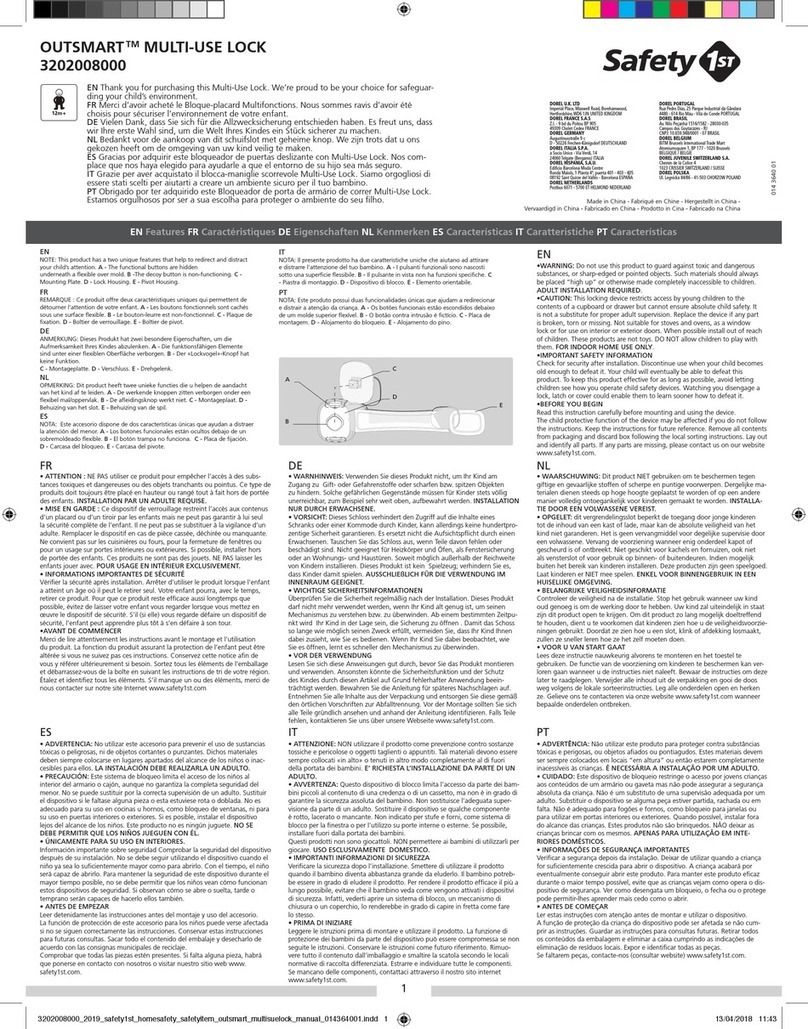 Safety 1st OUTSMART quick start guide