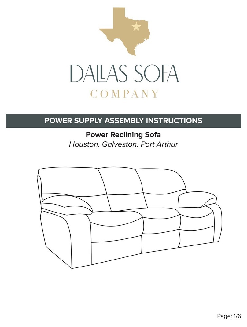DALLAS SOFA COMPANY Houston Assembly instructions DALLAS SOFA COMPANY Houston Assembly instructions