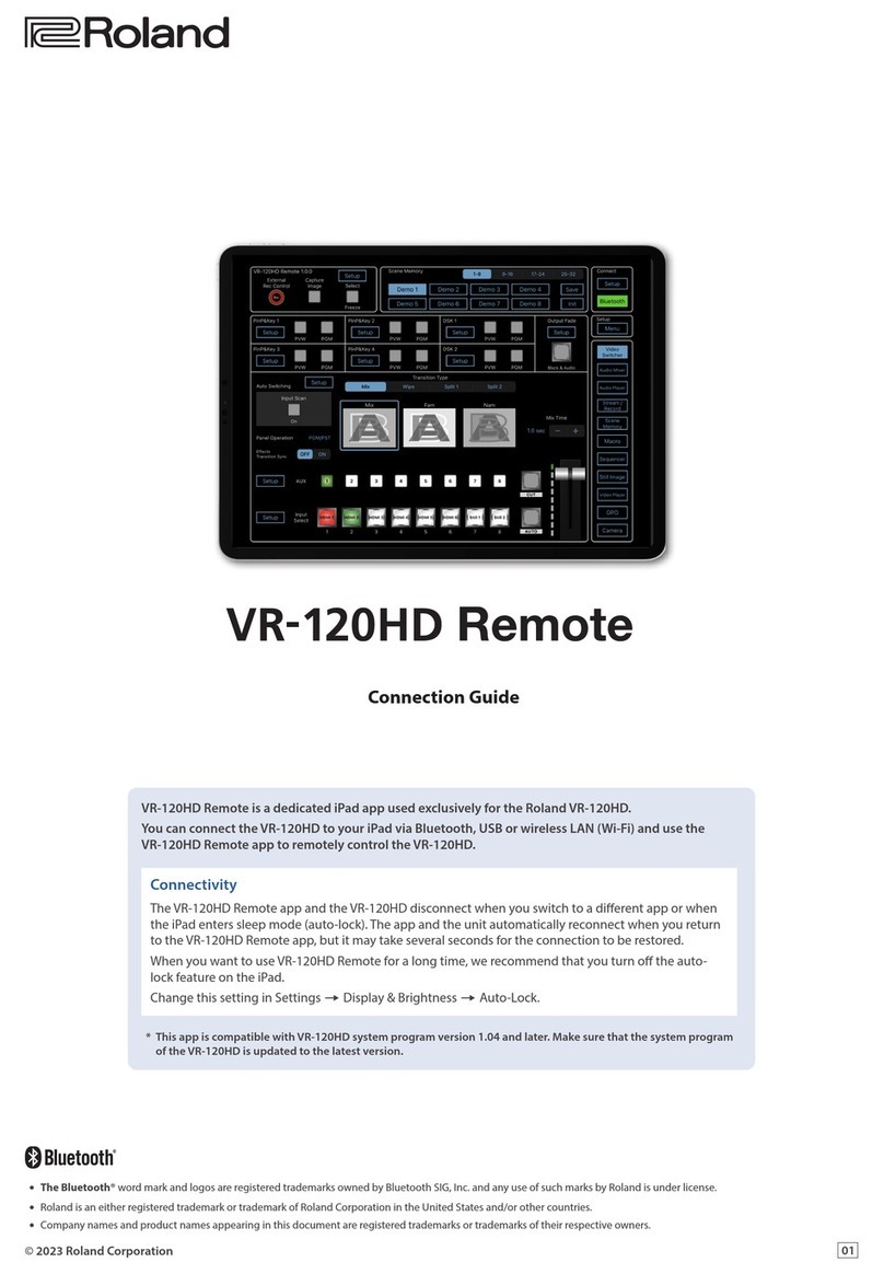 Roland VR-120HD Connection guide