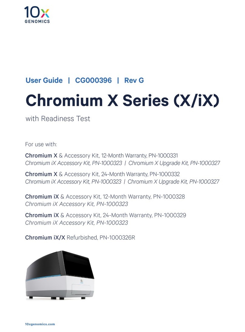 10x Genomics Chromium X Series User manual 10x Genomics Chromium X Series User manual