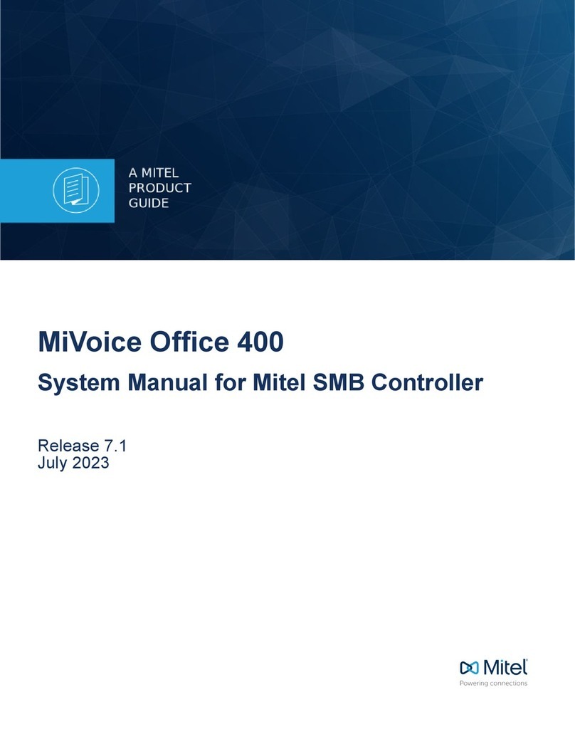 Mitel MiVoice Office 400 User guide