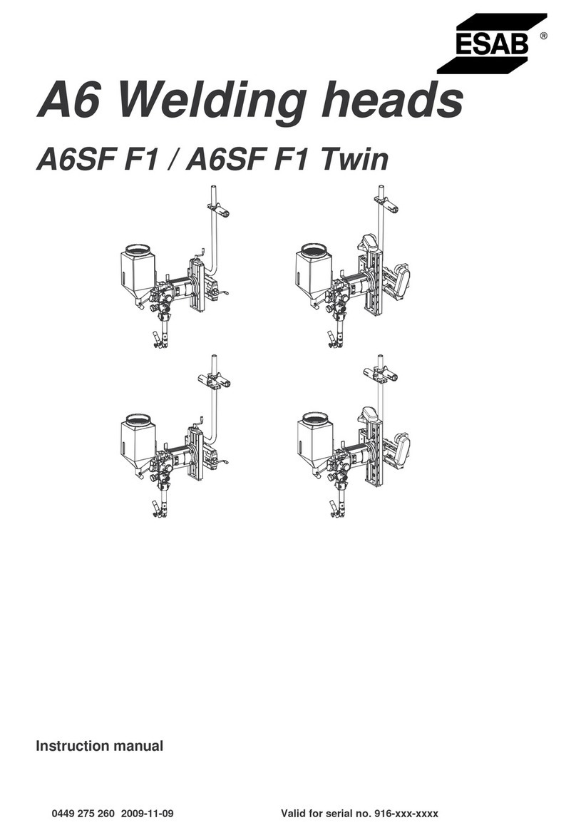ESAB A6 Mastertrac User manual