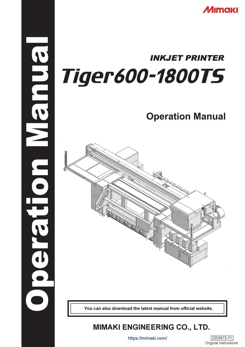MIMAKI Tiger600-1800TS User manual