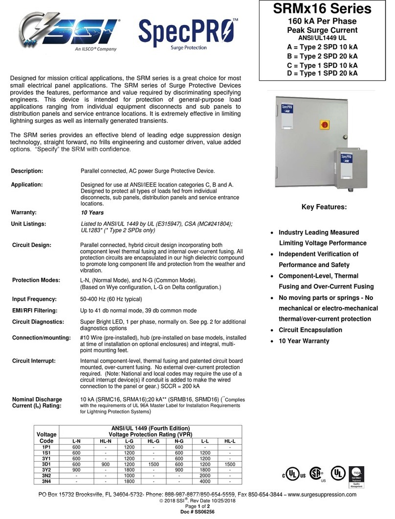 Ilsco SSI SpecPRO SRM 16 Series manual