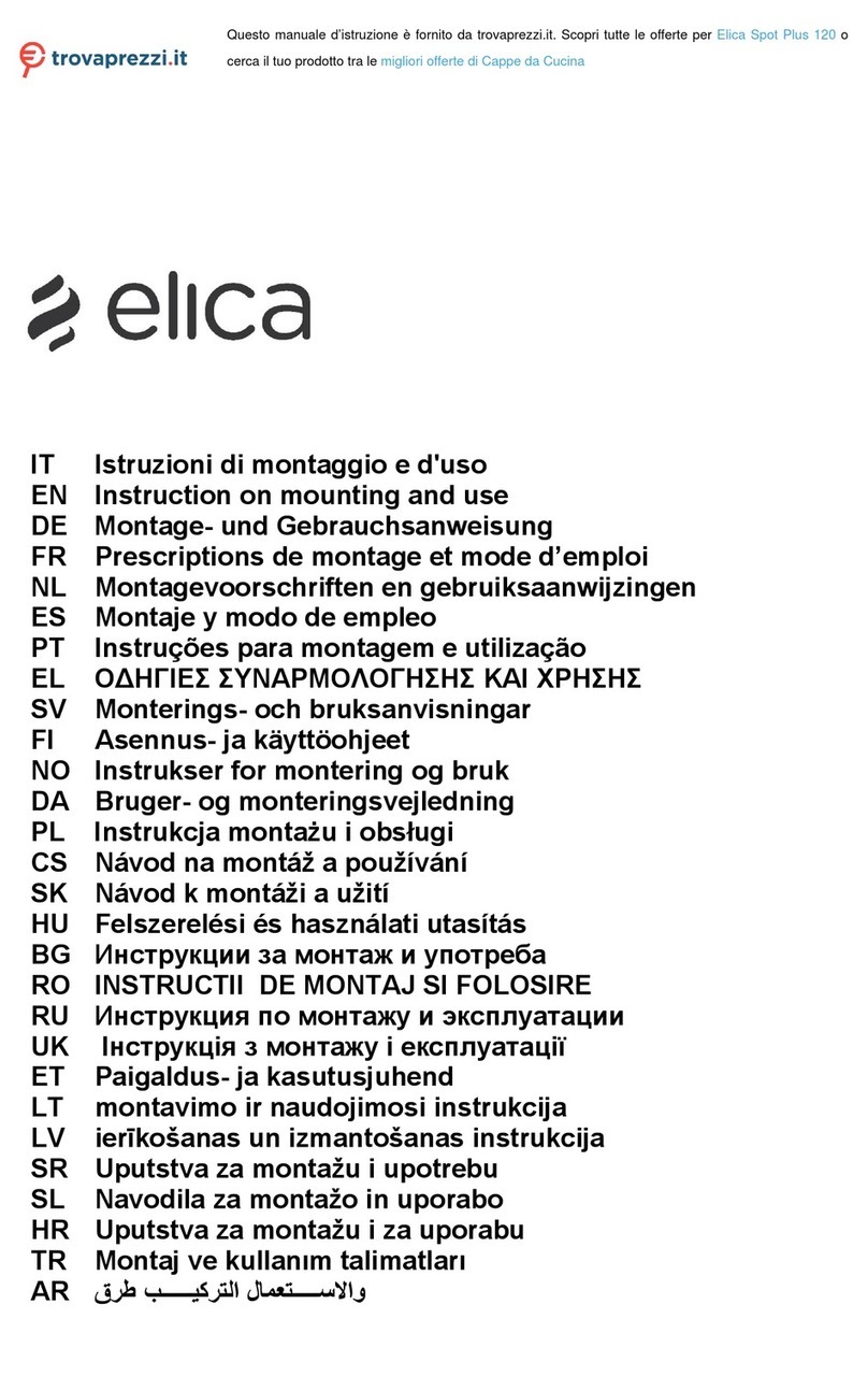 ELICA Spot Plus 120 Technical manual