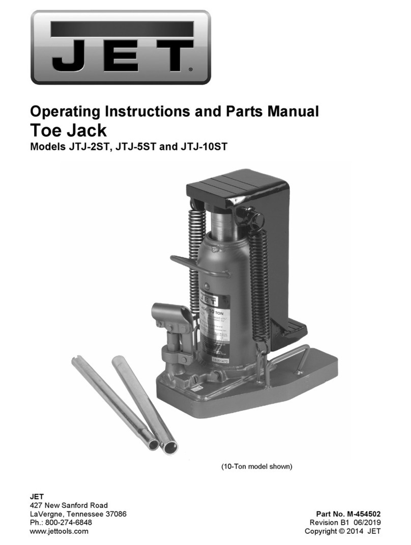 Jet JTJ-2ST Operating instructions and parts manual
