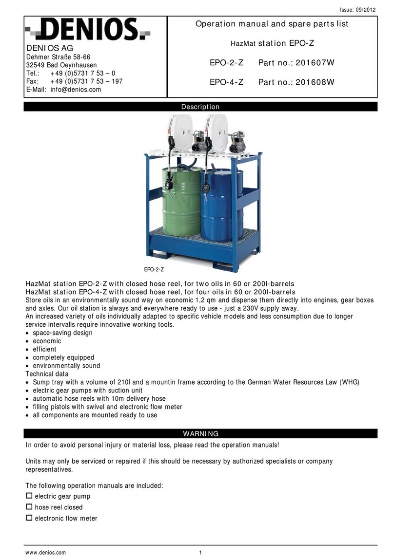 Denios HazMat EPO-Z Operation manual