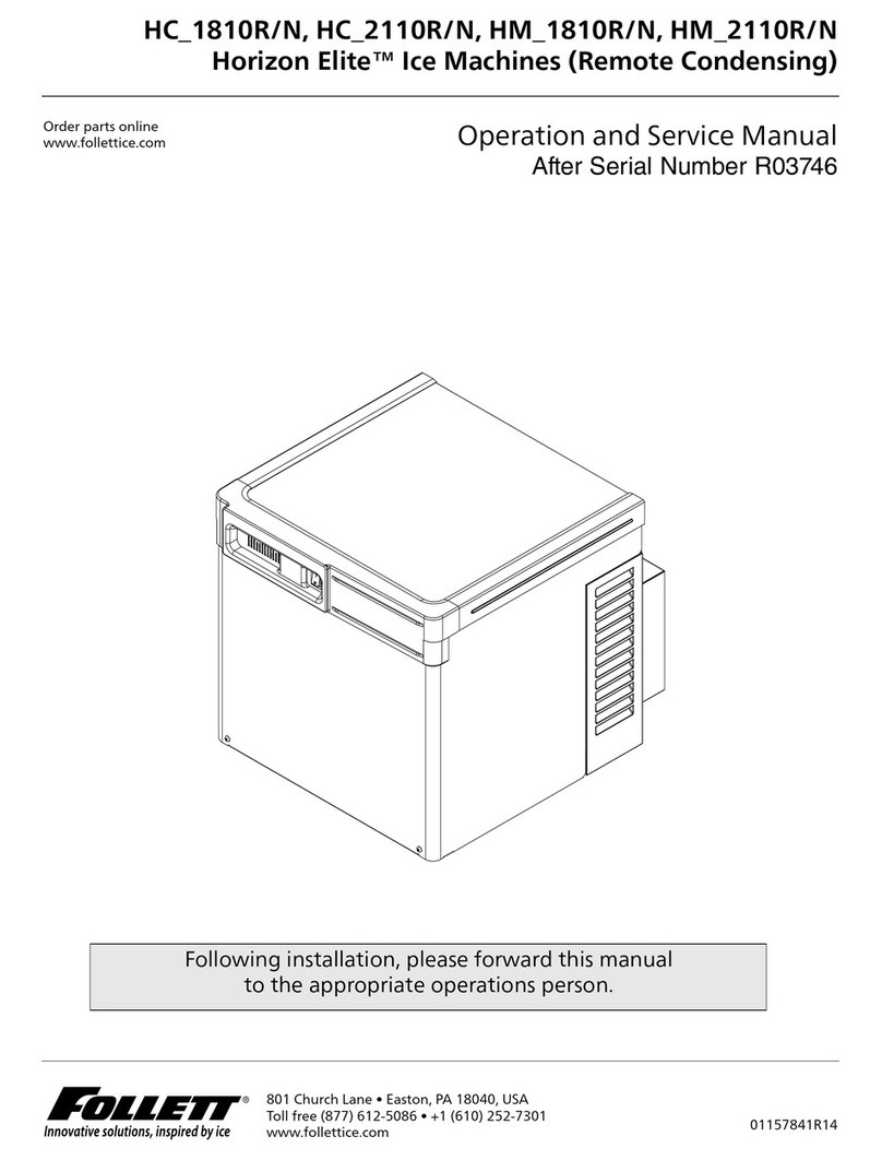 Follett Horizon Elite HC-1810R/N Operation manual