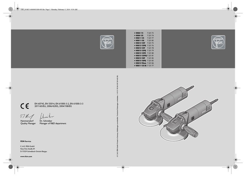 Fein WSG 15-125PSQ manual