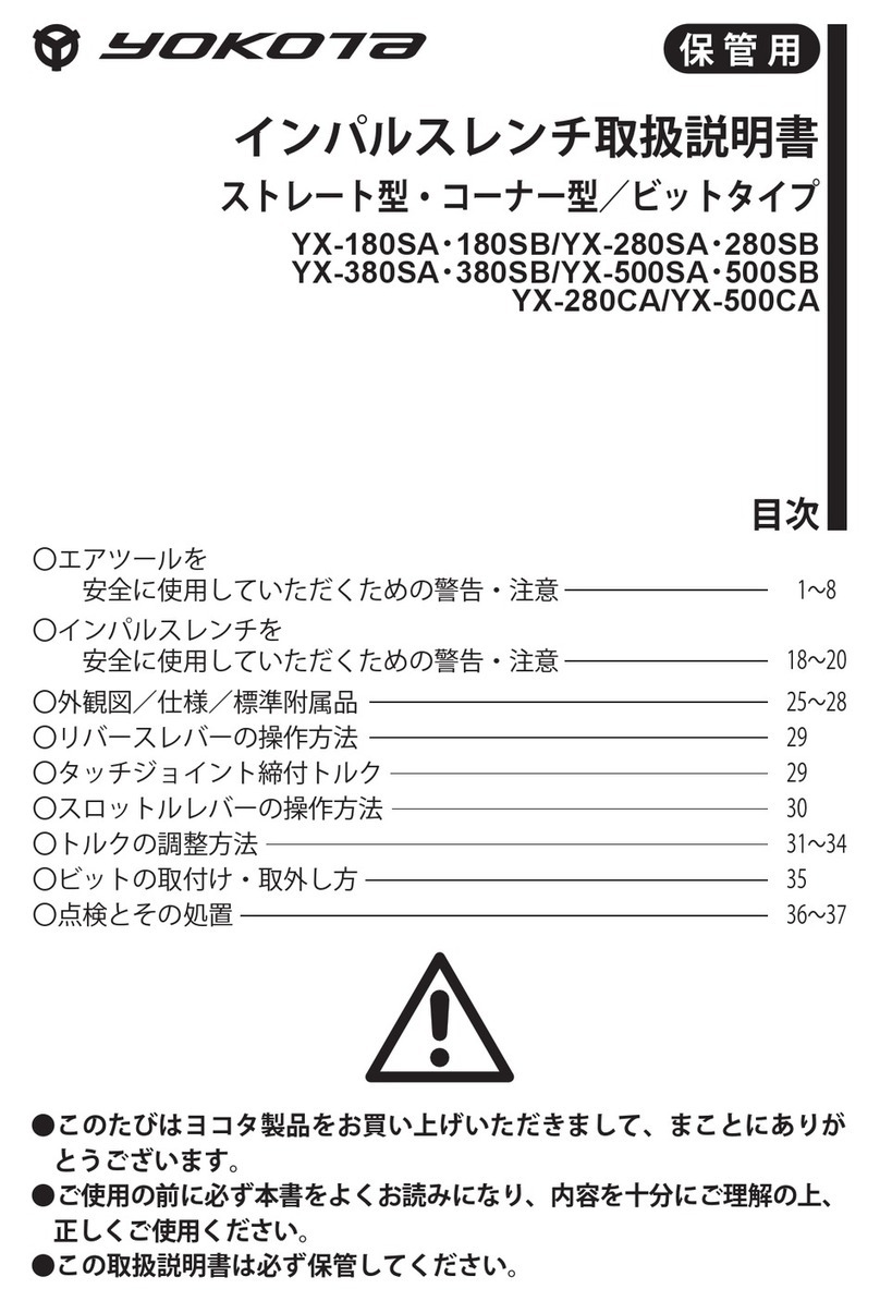 Yokota YX-180SB User manual