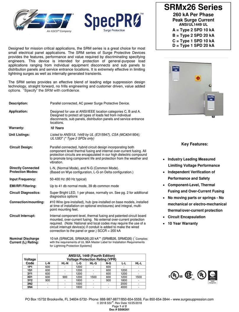 Ilsco SSI SpecPRO SRM 26 Series manual