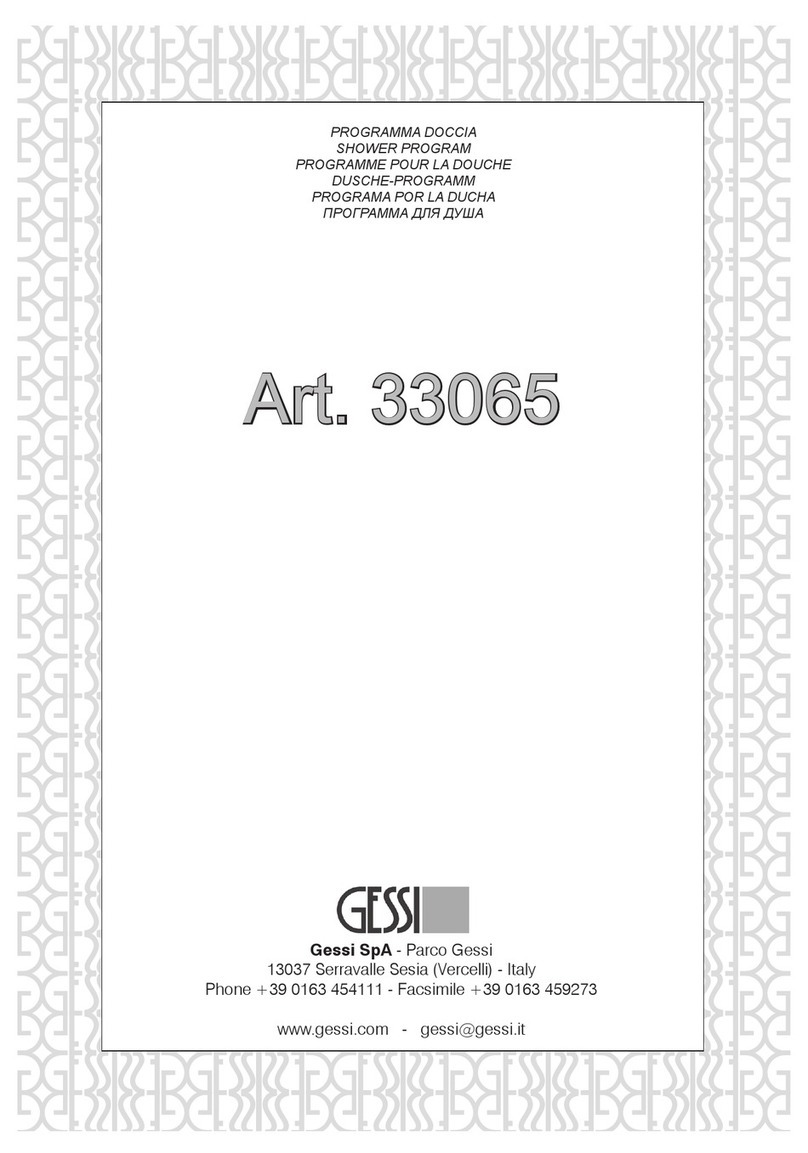 Gessi 33065 User manual