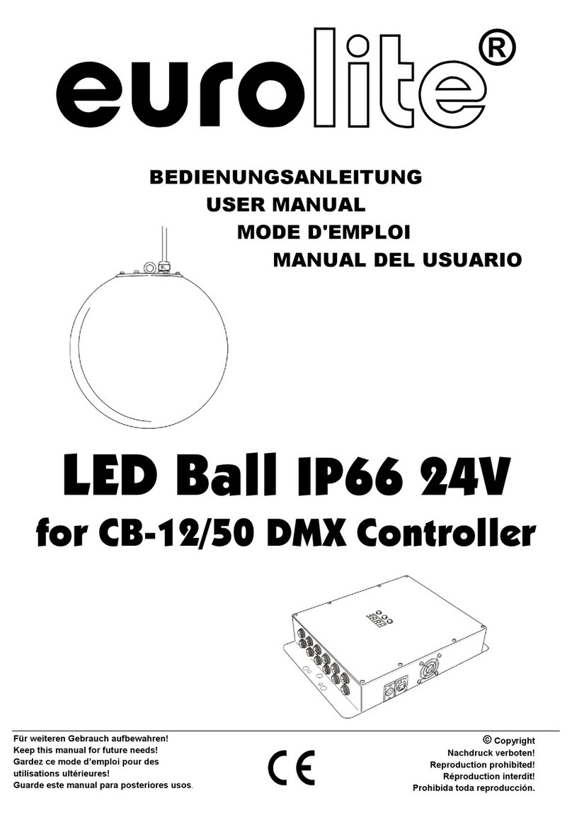 EuroLite LED Ball IP66 24V for CB-12/50 DMX... User manual