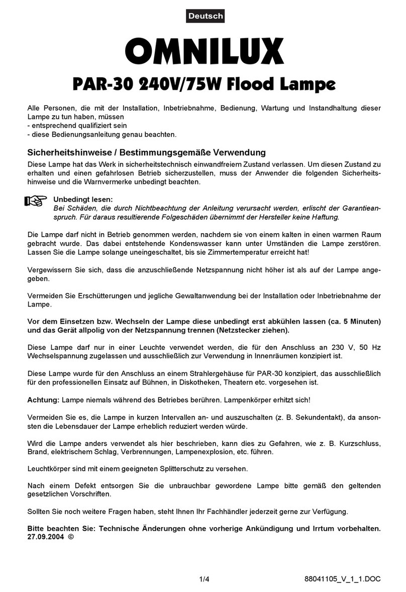 Omnilux PAR-30 instructions