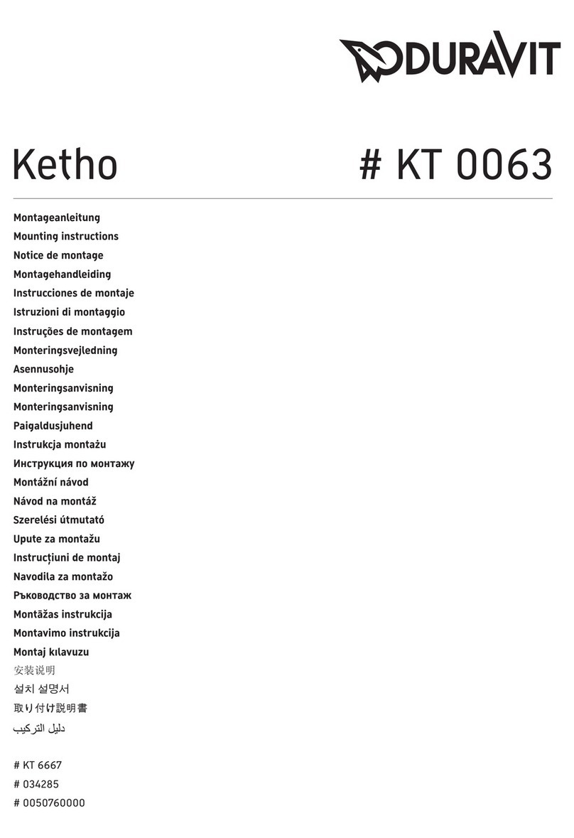 DURAVIT Ketho KT 0063 Mounting instructions DURAVIT Ketho KT 0063 Mounting instructions