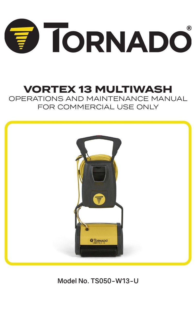 Tornado VORTEX 13 MULTIWASH Operation and maintenance manual