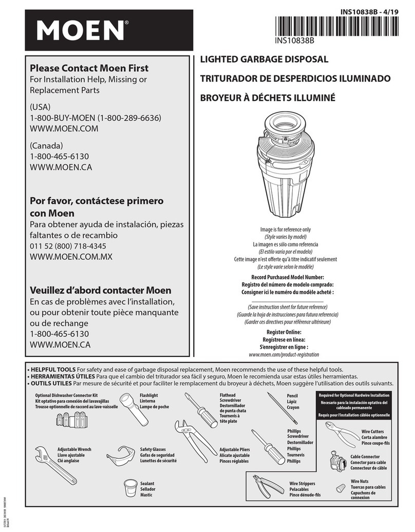 Moen EX Series manual