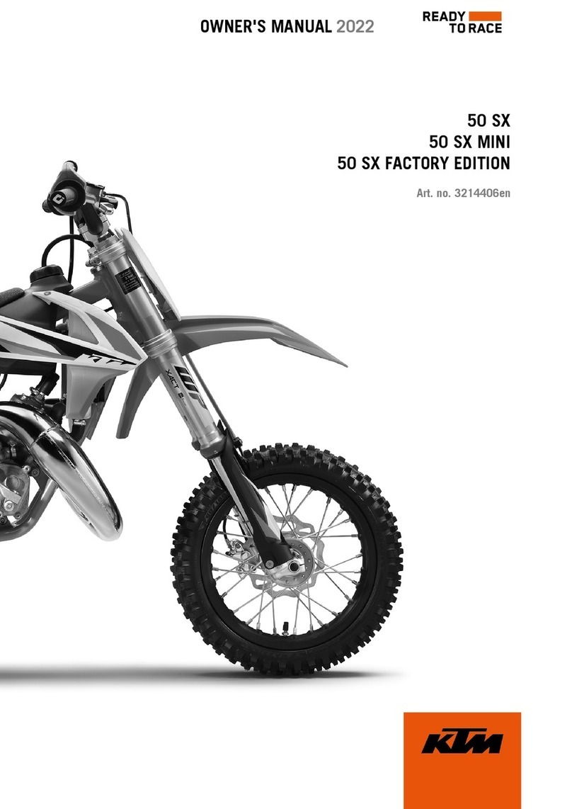 KTM 50 SX 2022 User manual