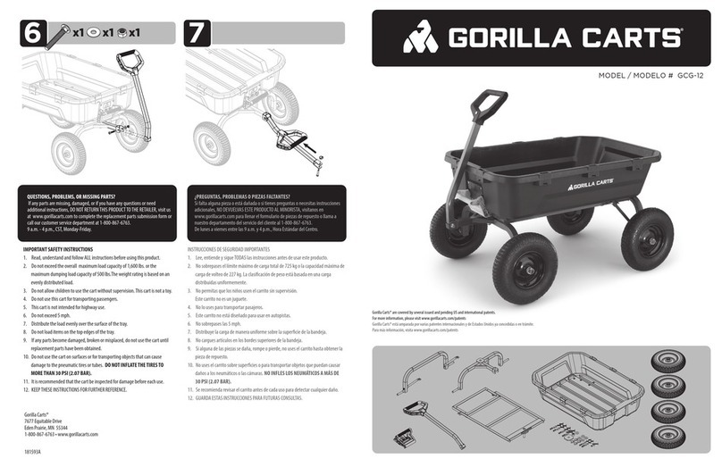 Gorilla Carts GCG-12 User manual