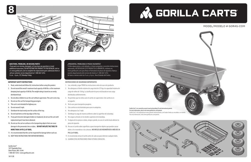 Gorilla Carts GOR4G-COM User manual