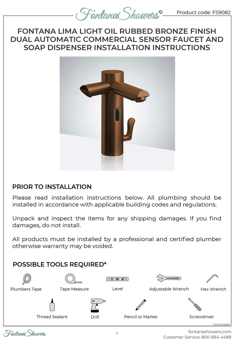 Fontana Showers FS9082 installation instructions