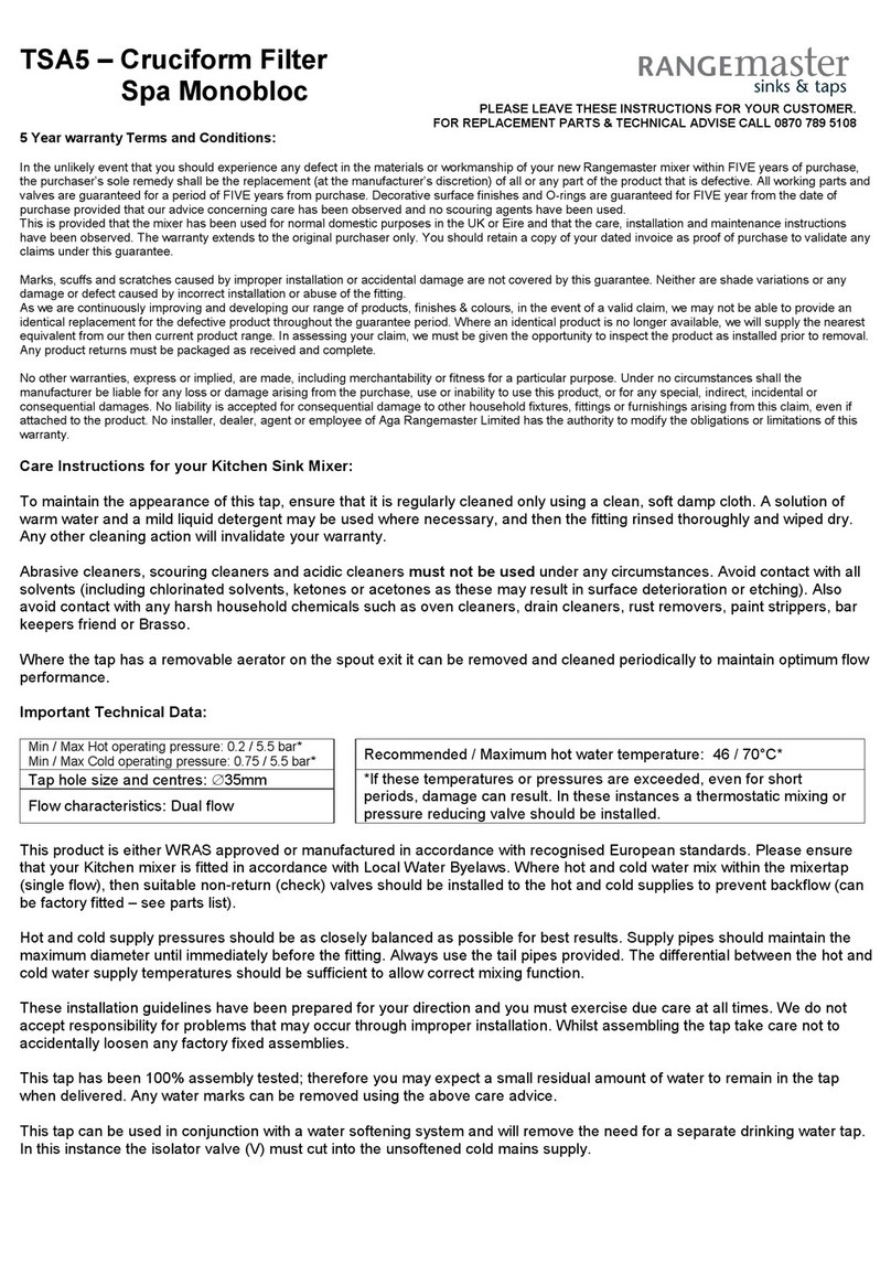 Range Master TSA5 manual