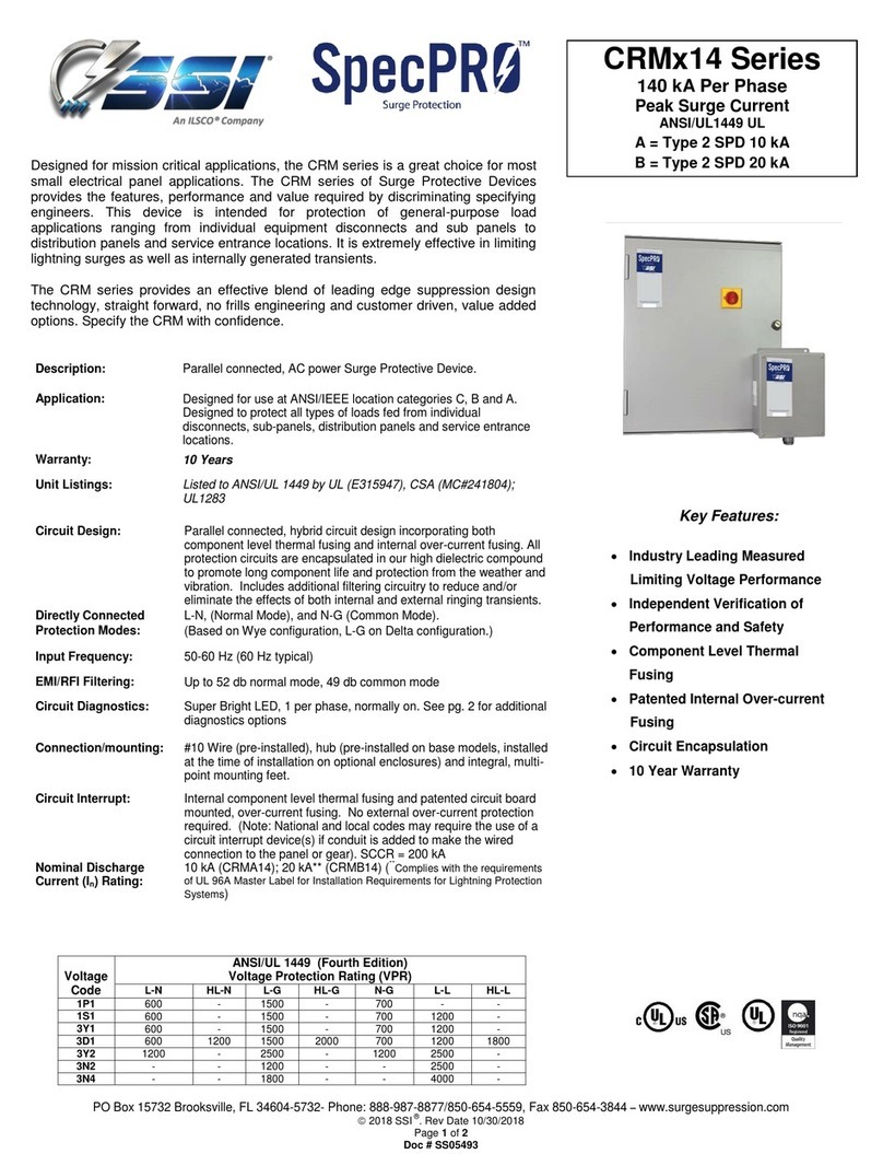 Ilsco SSI SpecPRO CRM 14 Series manual