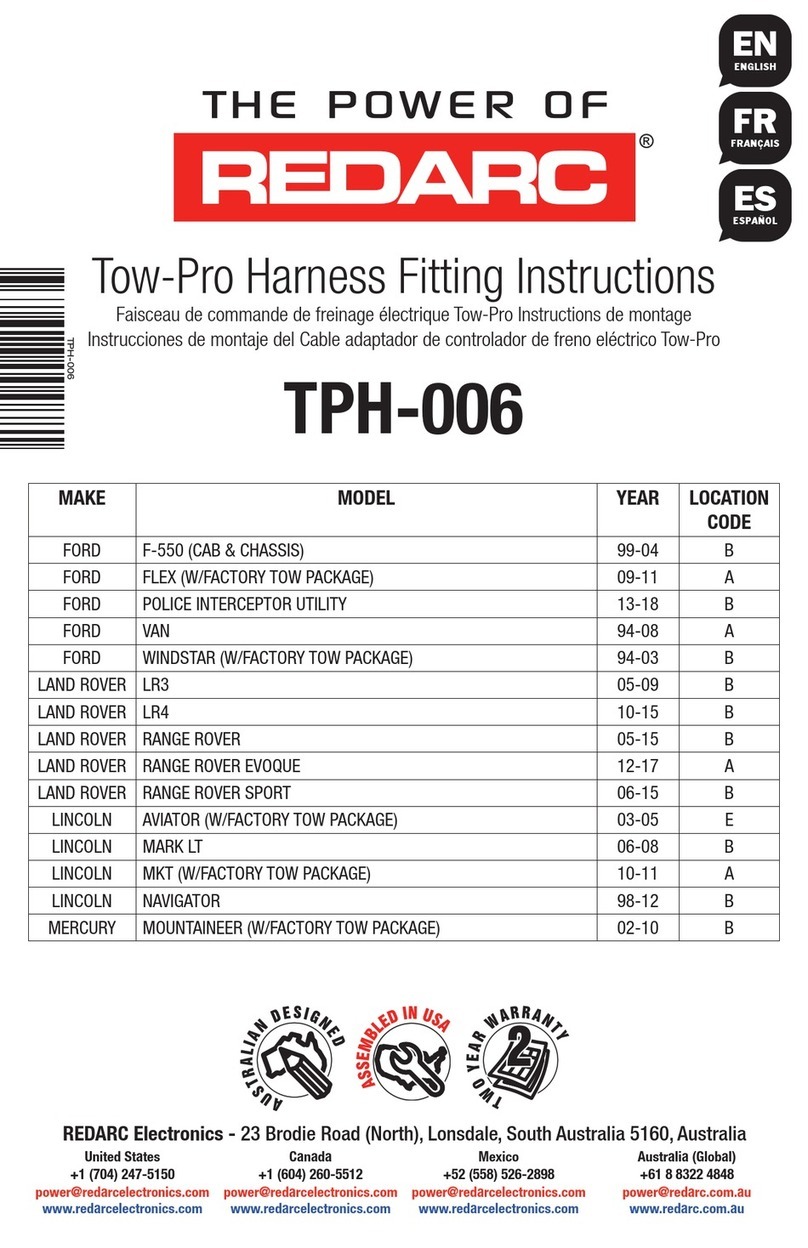 Redarc TPH-006 Fitting instructions