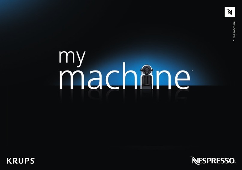 Krups My Machine Nespresso XN1001 User manual Krups My Machine Nespresso XN1001 User manual