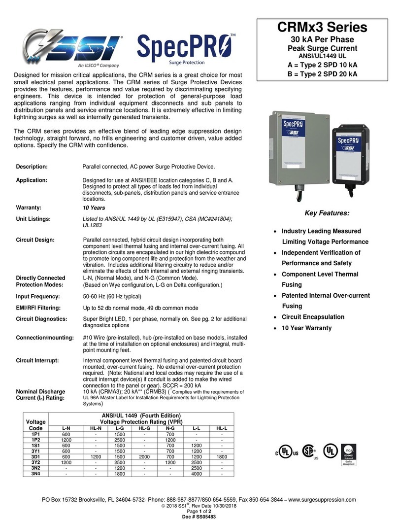 Ilsco SSI SpecPRO CRM 3 Series manual