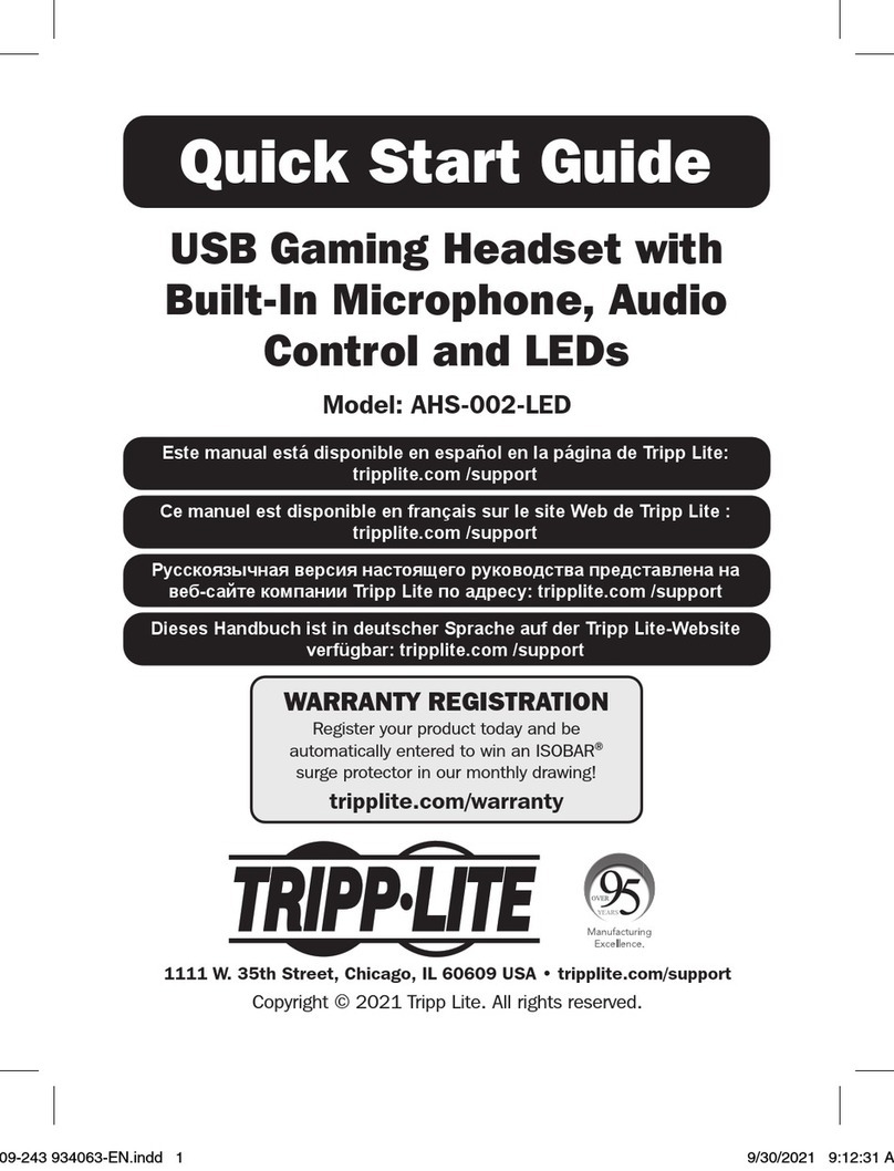 Tripp Lite AHS-002-LED User manual