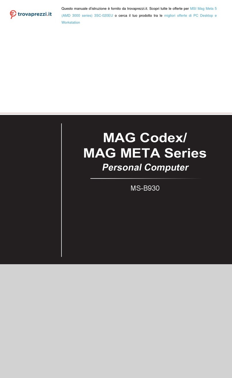 MSI MAG META 5 User manual