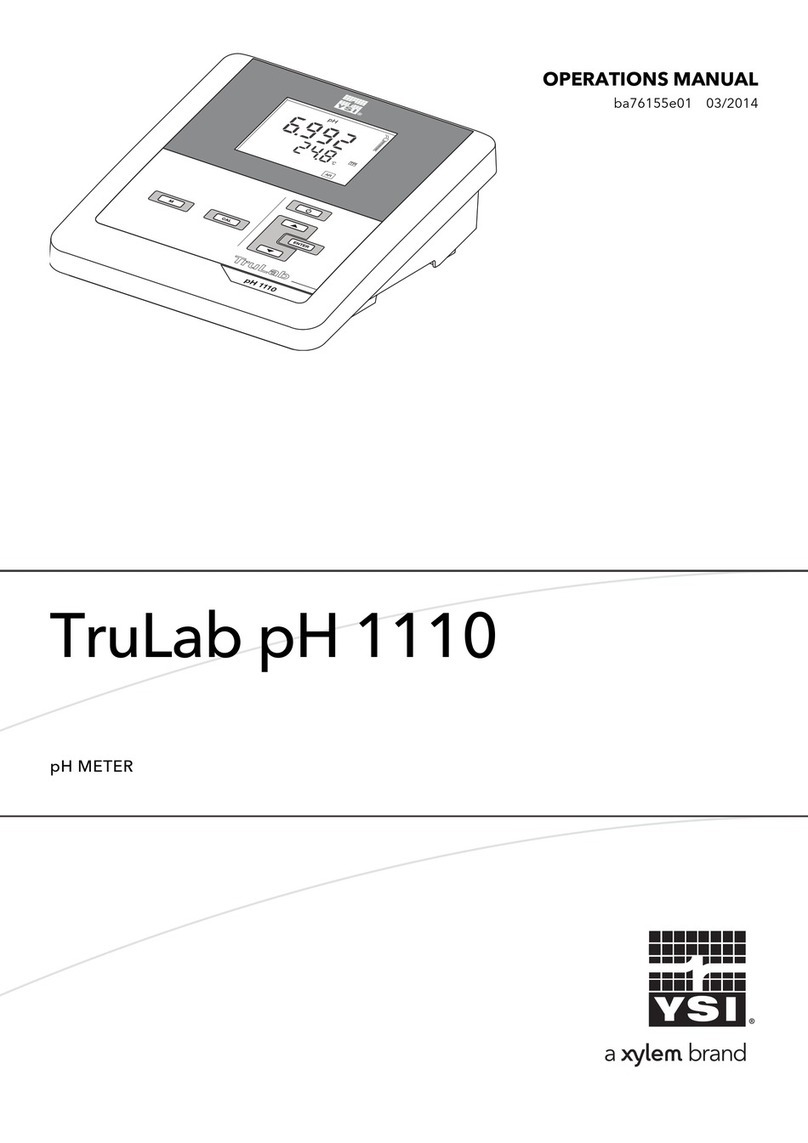 Xylem YSI TruLab pH 1110 User manual