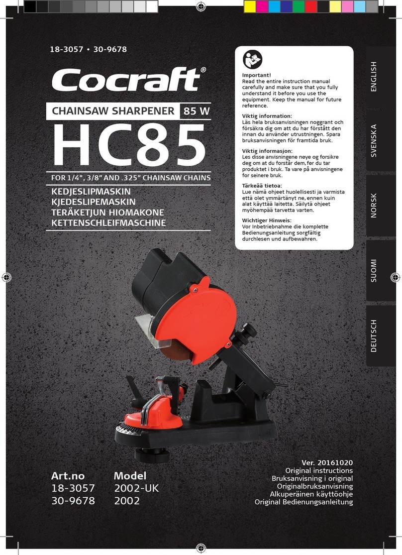 Cocraft HC85 User manual