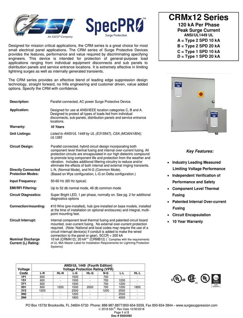 Ilsco SSI SpecPRO CRM 12 Series manual