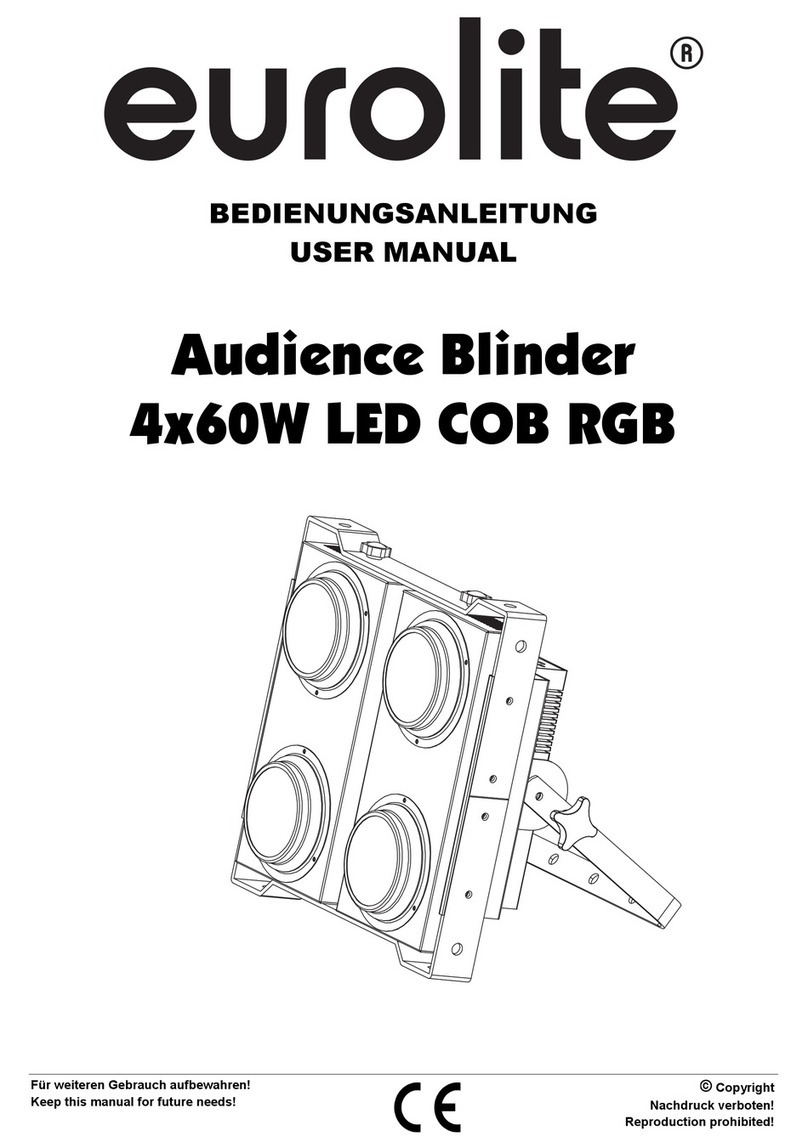 EuroLite Audience Blinder 4x60W LED COB RGB User manual