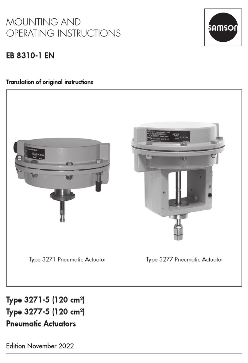 Samson 3277-5 Mounting and operating instructions