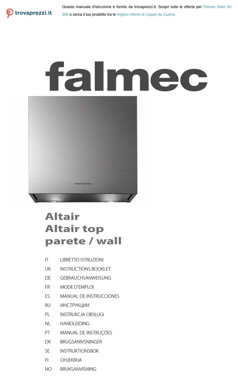 FALMEC Altair 60 Instruction booklet FALMEC Altair 60 Instruction booklet