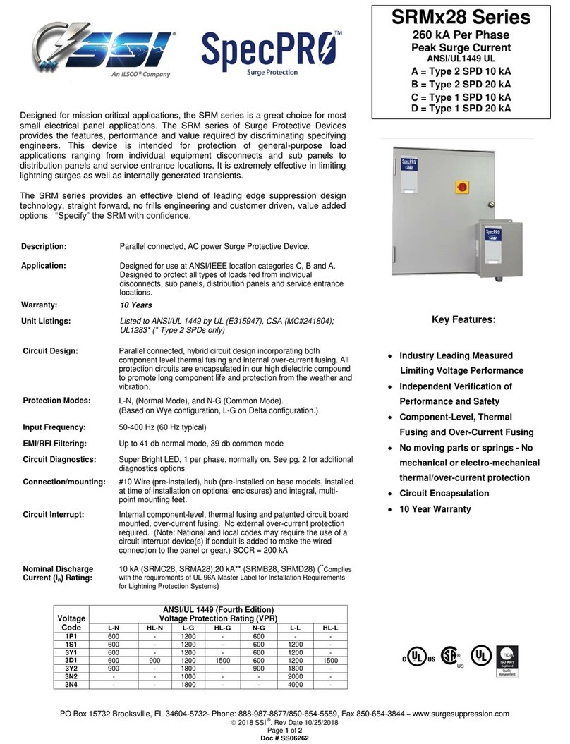 Ilsco SSI SpecPRO SRM 28 Series manual