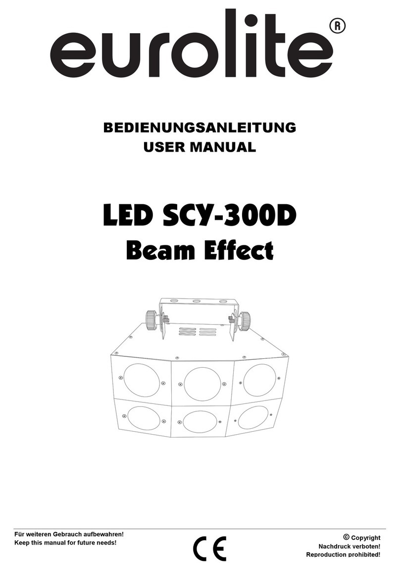 EuroLite LED SCY-300D Beam Effect user manual