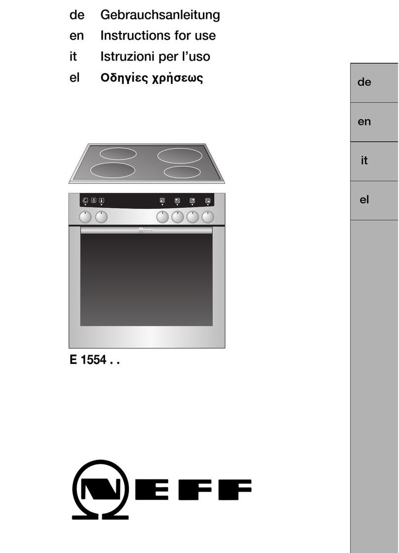 NEFF E 1554 Series User manual