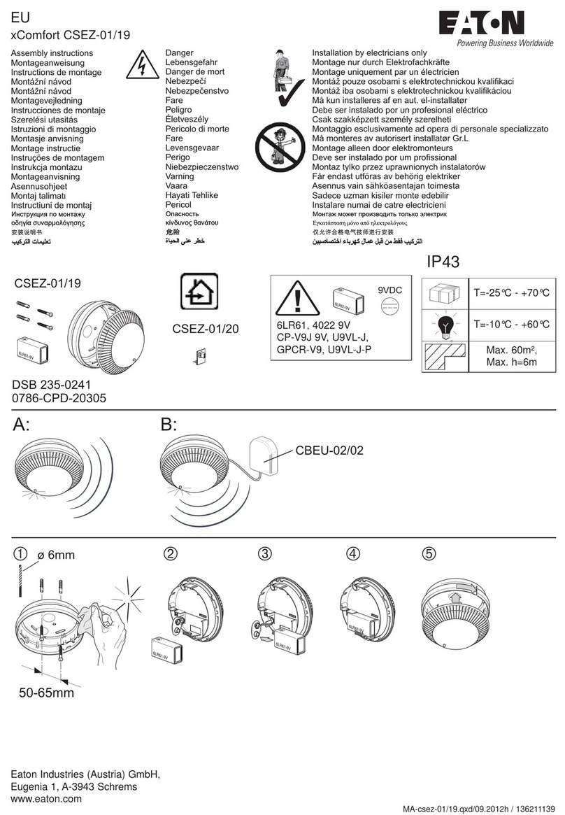 Eaton xComfort CSEZ-01/19 User manual Eaton xComfort CSEZ-01/19 User manual